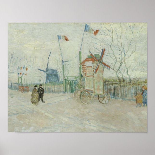 Poster Vincent van Gogh - Impasse des Deux Frères (Devant)