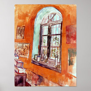 Poster Vincent Van Gogh - La Fenêtre de l'Atelier de Vinc