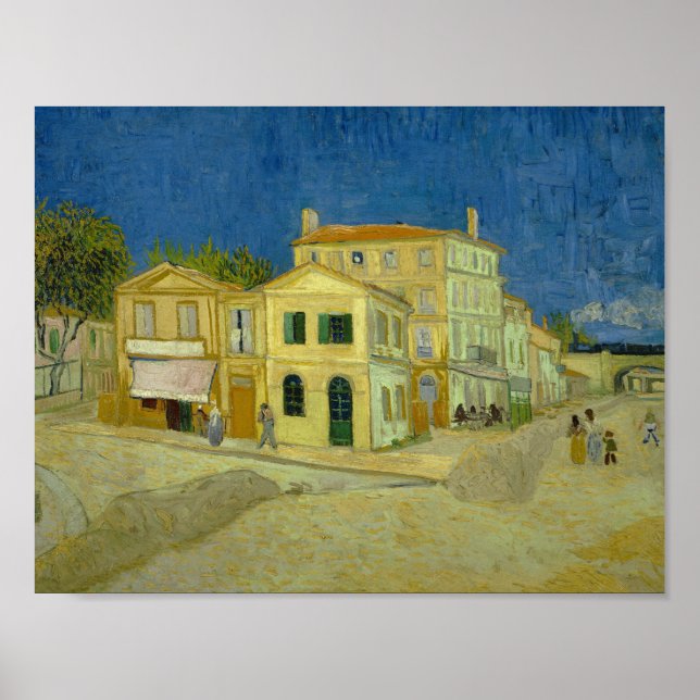 Poster Vincent van Gogh - La Maison Jaune (`La Rue') (Devant)