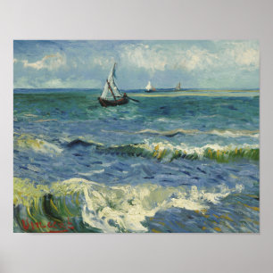 Poster Vincent van Gogh - La mer près des Saintes