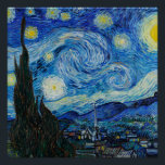 Poster Vincent Van Gogh La Nuit étoilée<br><div class="desc">Vincent Van Gogh's The Starry Night Detail</div>