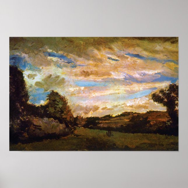 Poster Vincent Van Gogh - Landscape with Dunes Fine Art (Devant)