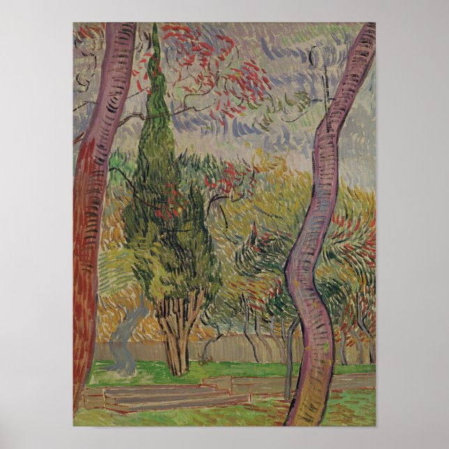 Poster Vincent van Gogh | Le Parc du Saint-Paul (Devant)