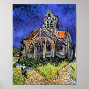 Poster Vincent Van Gogh - L'église d'Auvers