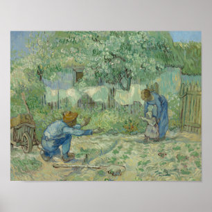 Poster Vincent van Gogh - Les premières étapes, après Mil