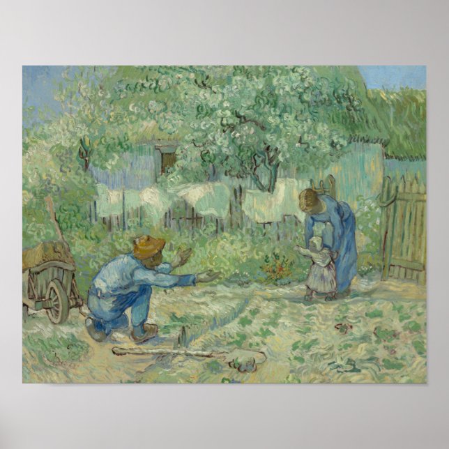 Poster Vincent van Gogh - Les premières étapes, après Mil (Devant)
