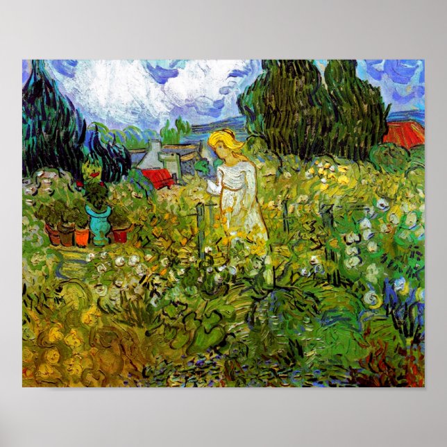 Poster Vincent Van Gogh - Marguerite Gachet Dans Le Jardi (Devant)