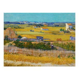 Poster Vincent van Gogh - Moisson à La Crau