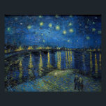 Poster Vincent van Gogh - Nuit étoilée sur le Rhône<br><div class="desc">Nuit étoilée sur le Rhône / Nuit étoilée sur le Rhône - Vincent van Gogh,  Huile sur toile,  1888,  Arles</div>