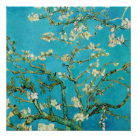 Vincent Van Gogh peignant Floraison des amandiers