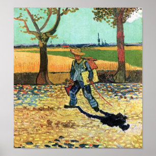 Poster Vincent Van Gogh - Peintre En Chemin De Travail