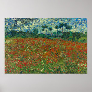 Poster Vincent van Gogh - Poppy Field
