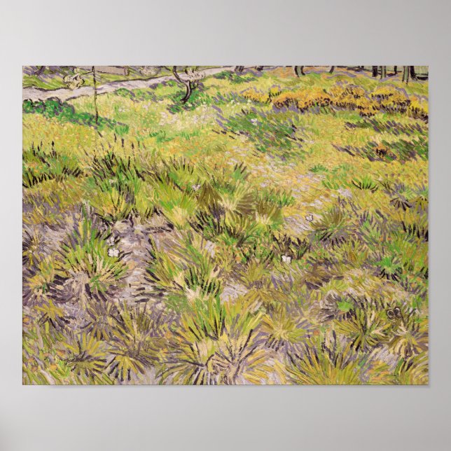 Poster Vincent van Gogh | Pré aux papillons, 1890 (Devant)