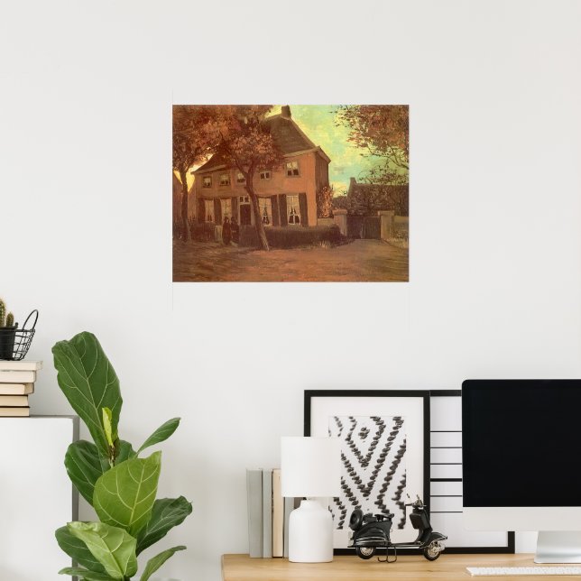 Poster Vincent van Gogh - Presbytère de Nuenen (Bureau à domicile)