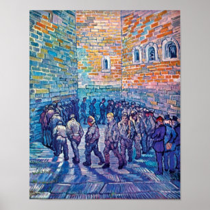 Poster Vincent Van Gogh - Prisonniers Marchant Le Tour
