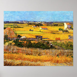 Poster Vincent Van Gogh - Récolte à La Crau Fine Art