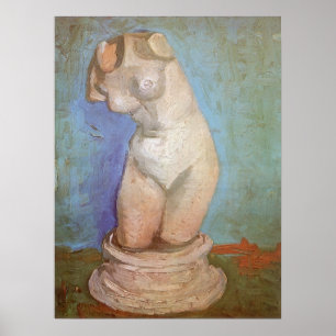 Poster Vincent van Gogh - Statuette de plâtre Torse fémin
