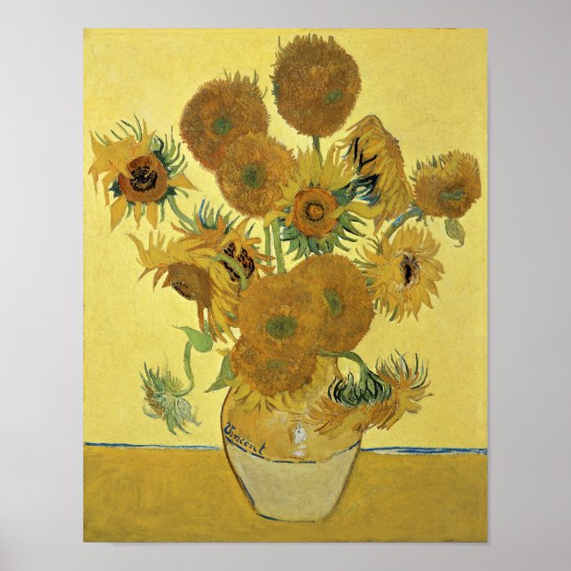 Poster Vincent van Gogh | Sunflowers, 1888 (Devant)