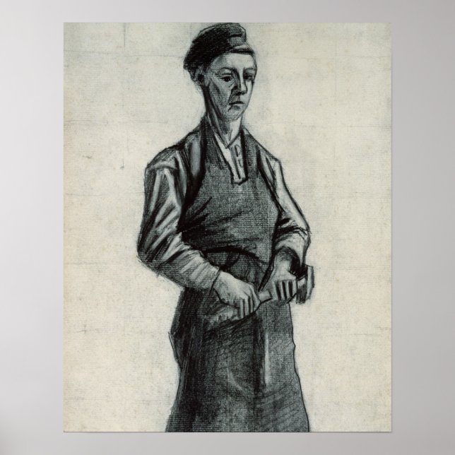 Poster Vincent van Gogh | The Young Blacksmith, 1882 (Devant)