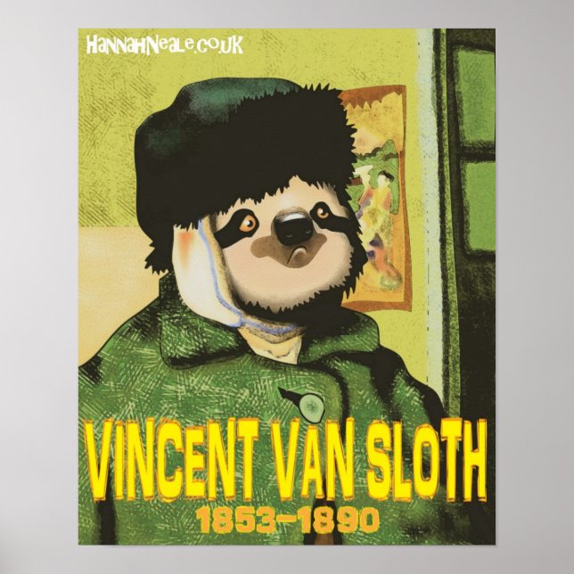 Poster Vincent Van Sloth Imprimer (Devant)