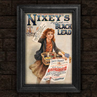 Poster vintage 1903 Black Lead Advertisement
