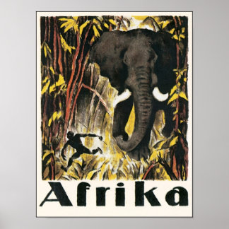 Poster vintage Afrika