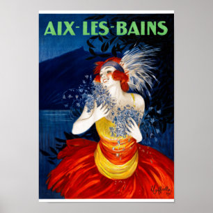 Poster vintage Aix Les Bains France 1921