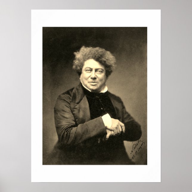 Poster vintage Alexandre Dumas (Devant)
