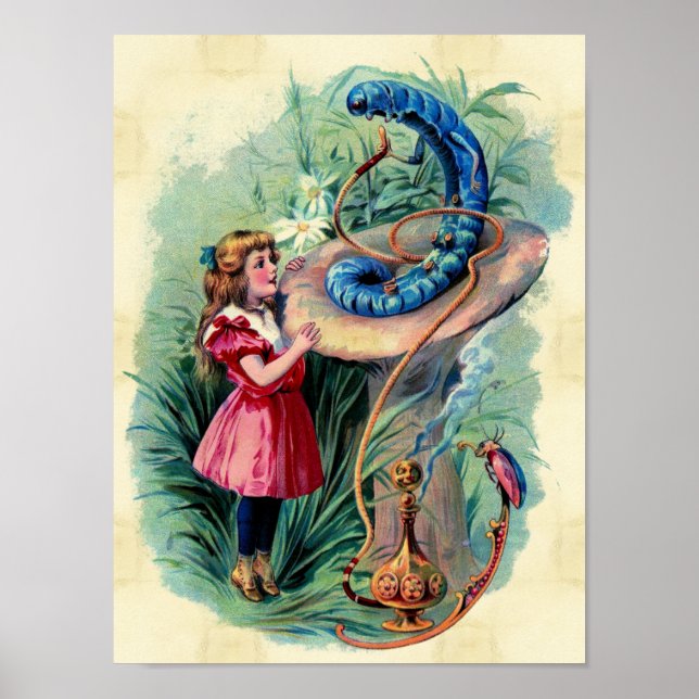 Poster vintage Alice In Wonderland (Devant)