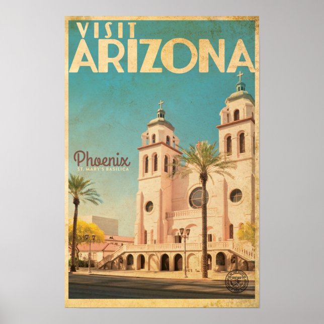 Poster vintage Arizona Travel (Devant)