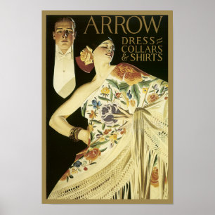 Poster vintage Arrow Shirt