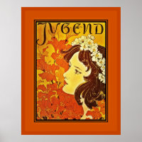 Poster Vintage Artistes célèbres Allemagne Jeuness