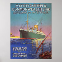 Poster vintage avec ancienne ligne de livraison Im