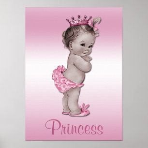 Poster Vintage Baby Princess