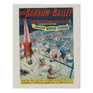 Poster vintage Barnum & Bailey Circus