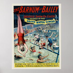 Poster vintage Barnum & Bailey Circus