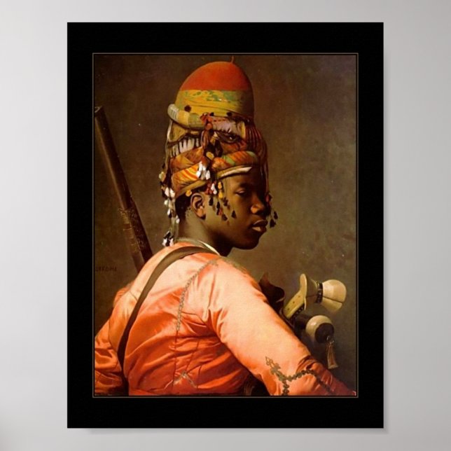 Poster Vintage Bashi Bazouk 1869 Jean-Léon Gérôme (Devant)