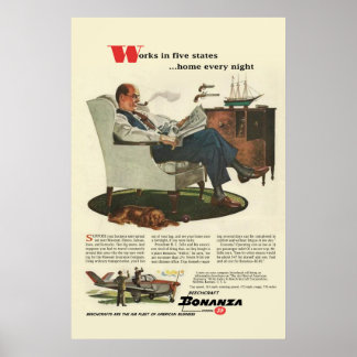 Poster vintage Beechcraft #1