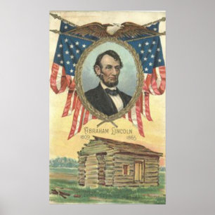Poster vintage Cabine Abe Lincoln