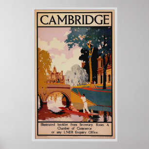 Poster vintage Cambridge