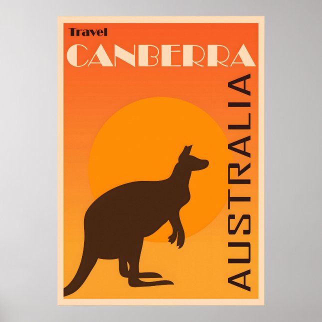 Poster vintage Canberra (Devant)
