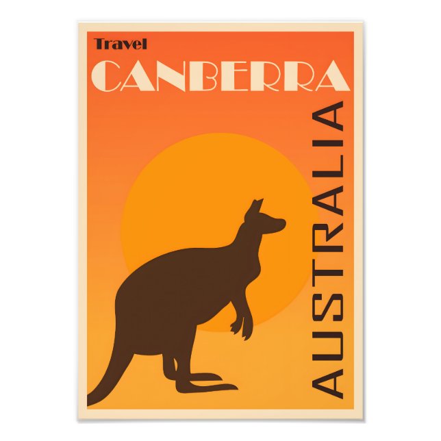 Poster vintage Canberra (Devant)