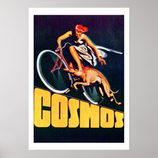 Poster vintage Cosmos Bicycle
