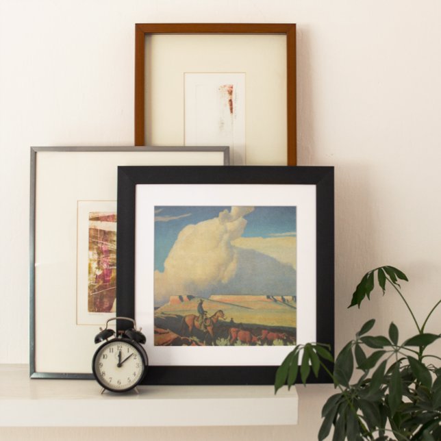 Poster Vintage Cowboys, Open Range par Maynard Dixon (Créateur téléchargé)