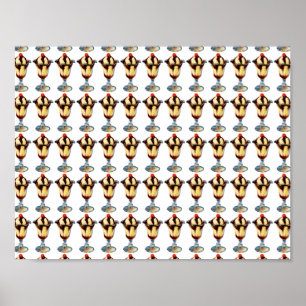 Poster Vintage crème glacée Sundae