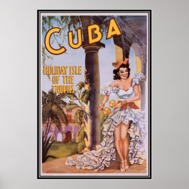 Poster Vintage Cuba - (Devant)