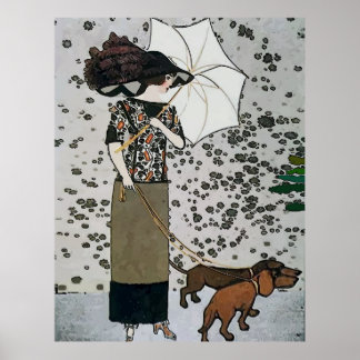 Poster vintage Dachshund