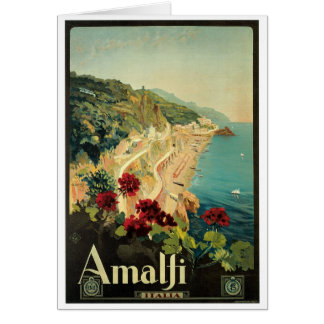 Poster vintage d'Amalfi, Italie