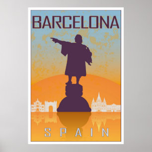 Poster vintage de Barcelone