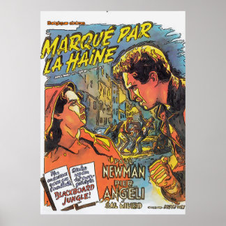Poster vintage De Belgique